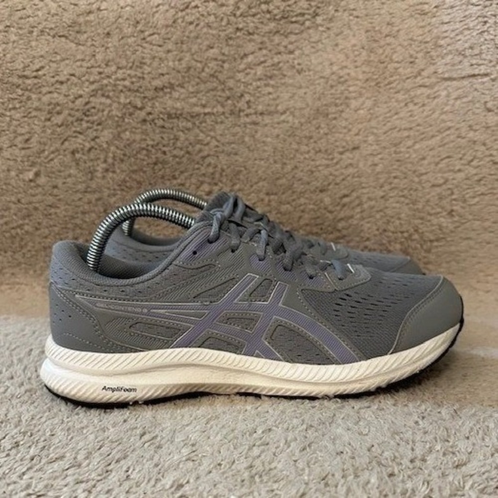 Asics Gel-Contend 8 Womens Running Shoes Grey Purple‎ 1012B320 Size 10